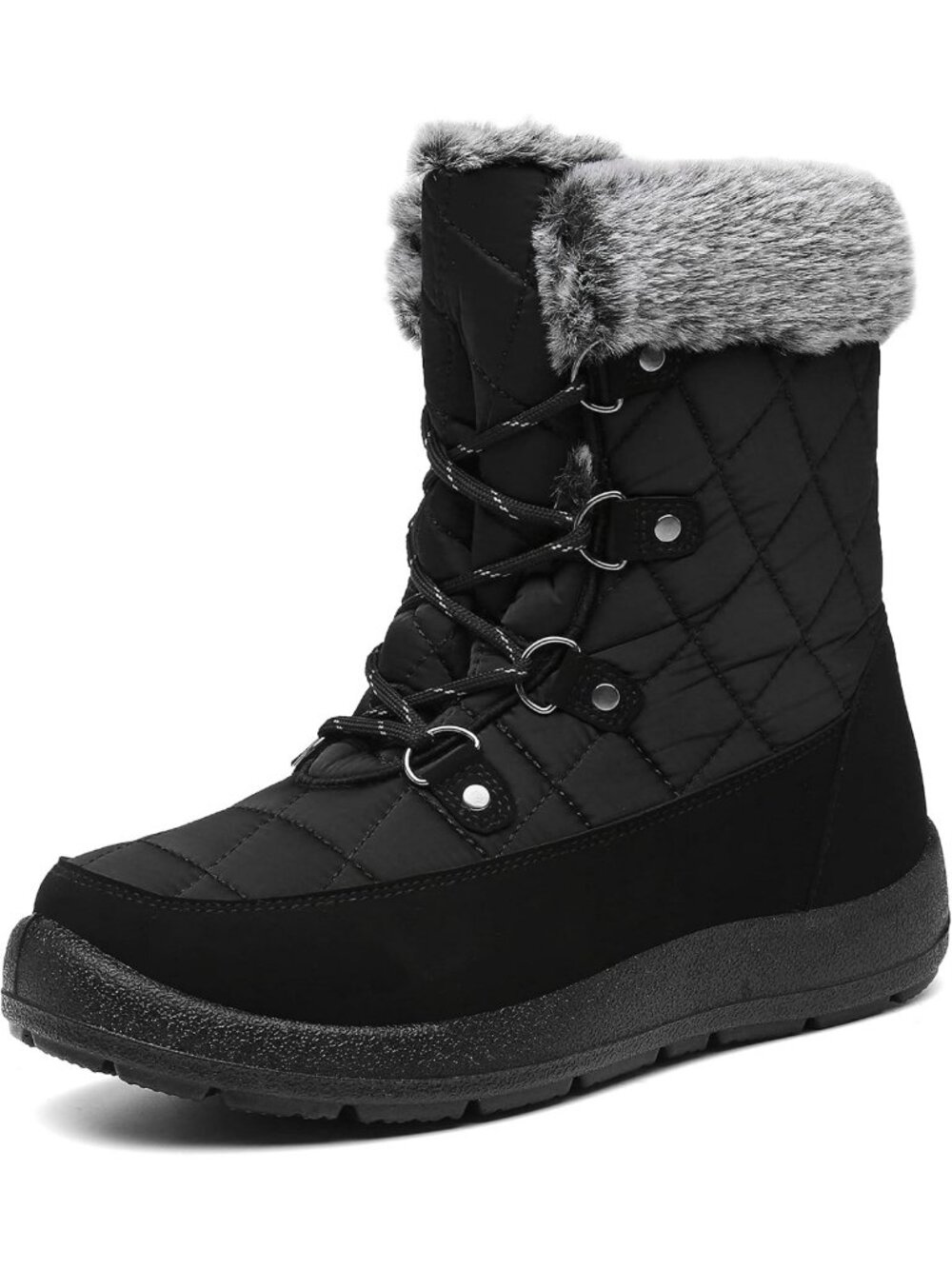 Cozy Waterproof Winter Snow Boots for Women - Insulated, Lightweight, Fur Lined
